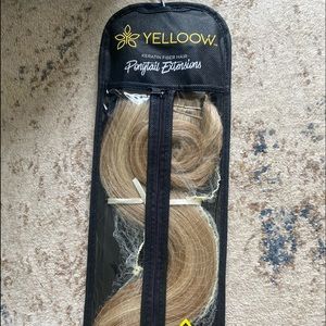 Latte color 20" ponytail hair extensions